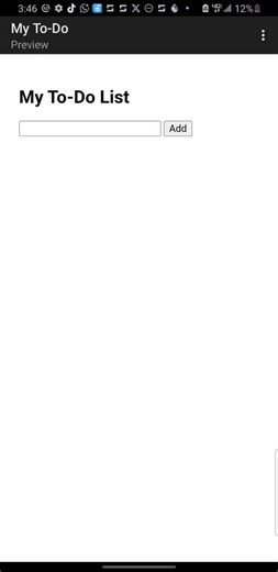 Day 42 of learning JavaScript 💻Upgraded my To-Do app today 👀Now using ES6 features-arrays,objects & .forEach()Power almost stopped me...but I kept going 🙂💪