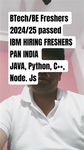 IBM Off Campus Drive 2025 | Entry Level Software Engineer | 2024–2025 Passouts