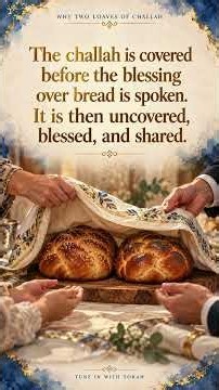 Why Two Loaves of Challah At The Shabbat Table? #tuneinwithtorah