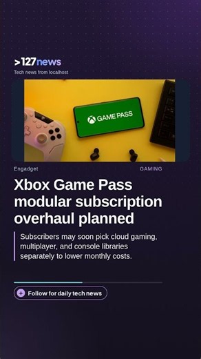 Xbox Game Pass modular subscription overhaul planned