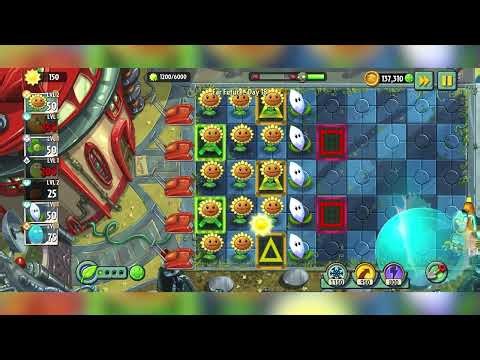Plants vs Zombies 2 - Its About Time - Far Future 18 - Walkthrough 100% (No Commentary)