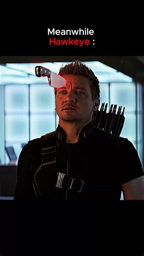 Hawkeye without super powers 🗿 #shorts #marvel