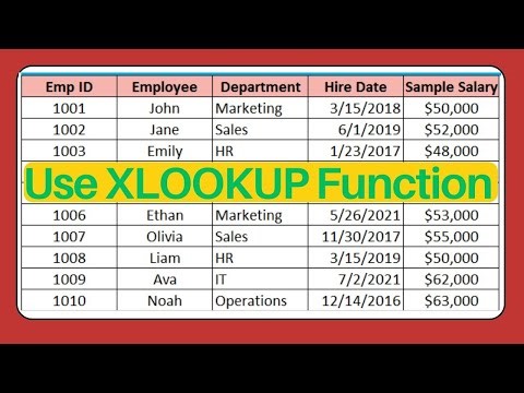 How To Apply XLOOKUP Formula on Large Data in Excel