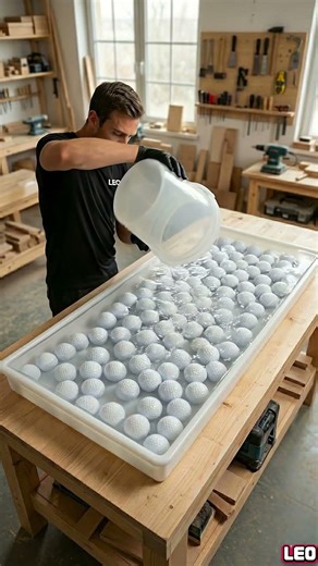 I Encased 99 Golf Balls in Crystal Clear Epoxy Resin! ⛳️✨