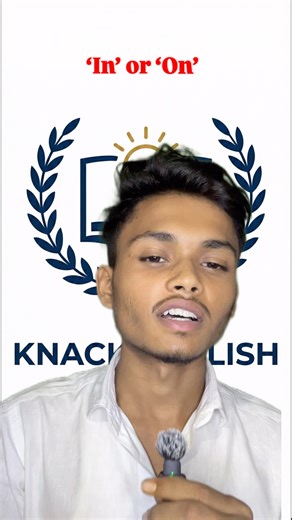 IN or ON? 🚗 Don’t get confused! #englishgrammar #prepositions #inandon #learnenglish