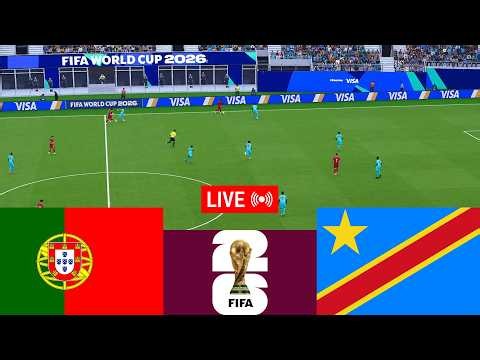 [LIVE] Portugal vs Congo DR. World Cup 2026 Full Match - Video Game Simulation