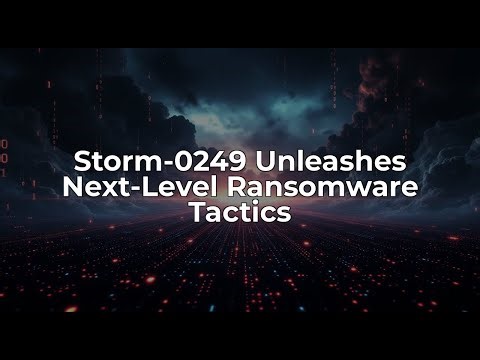 Storm-0249's Ransomware Evolution: New Tactics Exposed