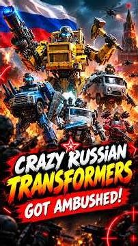 The Russian Transformers were ambushed. A crazy battle of iron robots