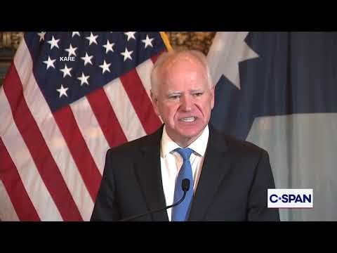 Gov. Tim Walz (D-MN) Announces End of Reelection Campaign