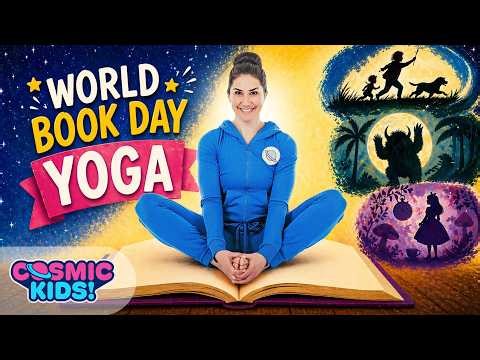 World Book Day Kids Yoga 📚 | Alice, Wild Things & Bear Hunt!