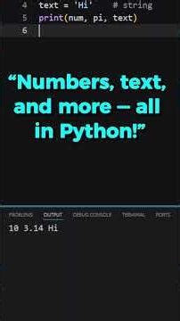 “Python Basics Recap: Week 1 in Under 2 Minutes #codingshorts #coding #codingstyle ”
