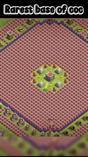 Rarest base of coc 💀 || Clash of Clans || #shorts #clashofclans #ytshorts