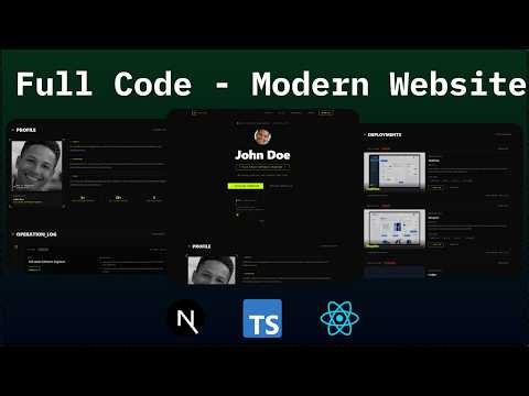 Build a Hacker Style Developer Portfolio with Next.js & Tailwind CSS + Deploy FREE