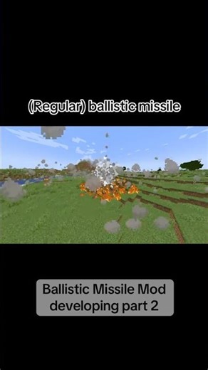 Missile in Minecraft! Ballistic Missile Mod #minecraft #minecraftmods #development