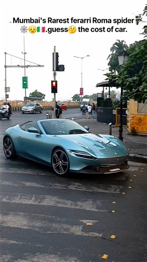 Mumbai's rarest ferrari roma spider pure 🇮🇹 V12 perfection. 🥶🗿😮‍💨#ferrariRoma#trending#viral#mumbai.
