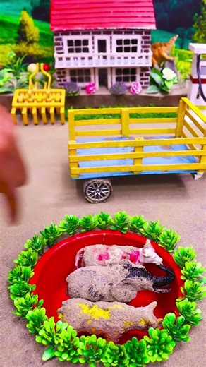 mini tractor video | mini water pump science project #ytshorts #cartoon #tractor