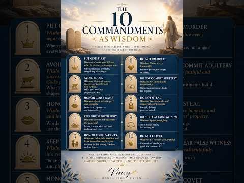 The 10 commandments as wisdom