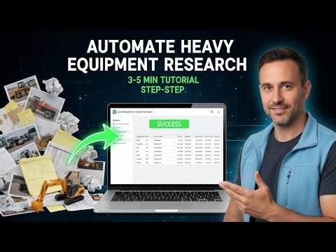 How to Scrape IronPlanet Equipment Listings Automatically (Tutorial)