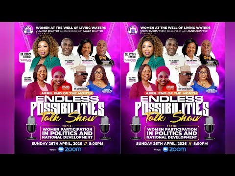 ENDLESS POSSIBILITIES TALKSHOW: WOMEN IN PARTICIPATING IN POLITICS
