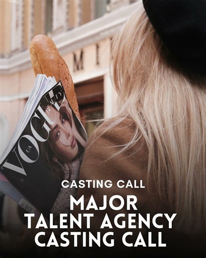 📣 Casting Call Major Talent Agency Now Scouting New Talent! 🌟🎬