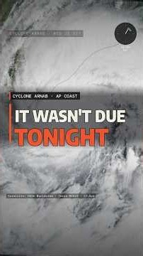 Cyclone Arnab Landfall Update: Yanam Coast, 2 to 4 AM #shorts