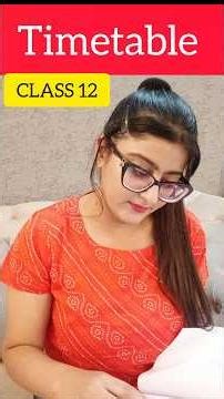 Class 12th Timetable to Score 95% | Class 12 Timetable 2027 | #shorts #class12 #timetable