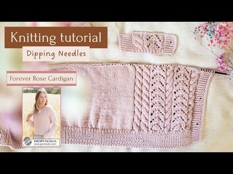 Forever Rose Cardigan - DROPS Design pattern #tutorial #knitting