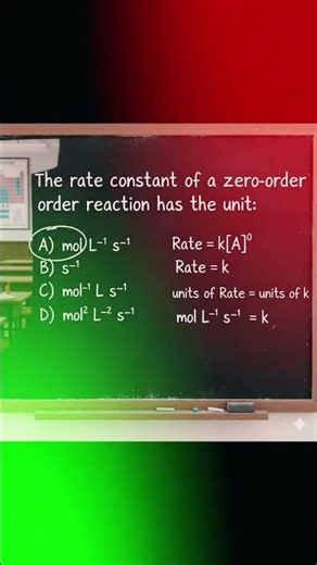 chemical kinetics zero order reaction #chemistry #scienceblog #education #chemistrypage