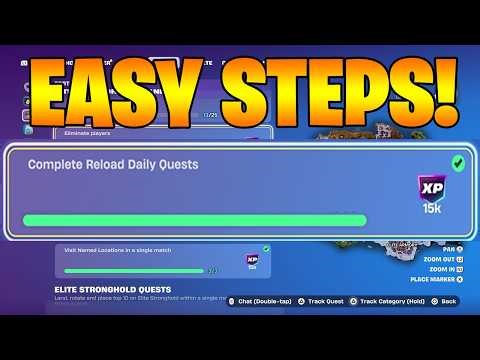 How to EASILY Complete Reload Daily Quests in Fortnite locations! Elite Stronghold