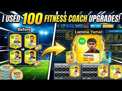 How 100 Fitness Coaches Completely Broke My DLS Squad! How to upgrade players in DLS 2026