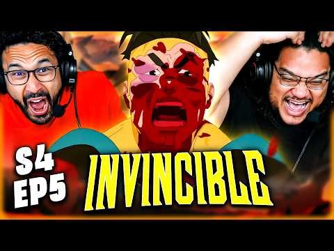 INVINCIBLE Season 4 Episode 5 REACTION – WTF WAS THAT?! THIS FIGHT WAS FRIGGIN' NUTS! – REVIEW
