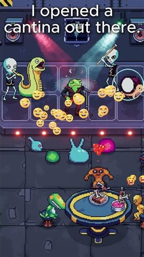hunt alien ingredients across the galaxy. Night: run your own space cantina.