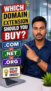.COM vs .NET vs .CO— Which Domain Extension Should You Buy? 🤔