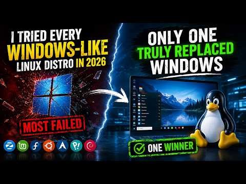 I Tried Every Windows-Like Linux Distro in 2026 — Only ONE Truly Replaced Windows