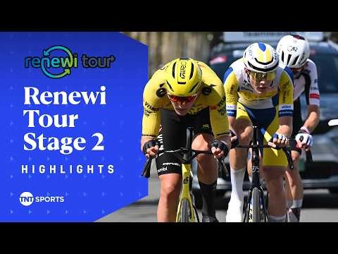 CHAOTIC STAGE! 😮 | 2026 Men's Renewi Tour Stage 2 Race Highlights | TNT Sports Cycling