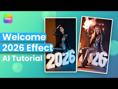 2026 NEW Year Effect Tutorial - Goodbye 2025 Welcome to 2026 AI Effects