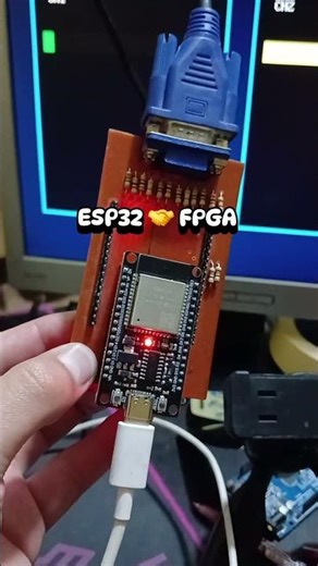 ¿ESP32 con GPU 🤨? | Primer prototipo + FPGA #fpga #esp32 #ingenieriaelectronica #esp32projects #vhdl