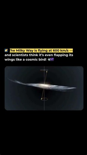 the milky way is flying at 600 km/s