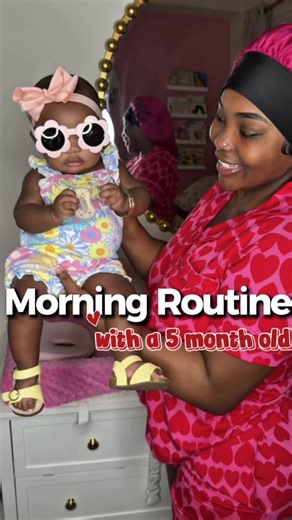Morning Routine with Ms Sassy! Yall neice is just too cool for school child! #sahm #earlymorning #morningroutine #momtok #gerberbaby