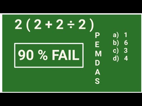 2(2+2 ÷ 2) = ❓ Many Don't Understand This BASIC Math Concept! (Order of Operations K C F)