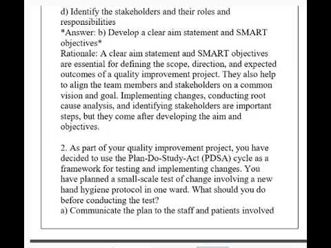 NURS 6016 Quality Improvement of Interprofessional Care Q & A w/ Rationales 2026
