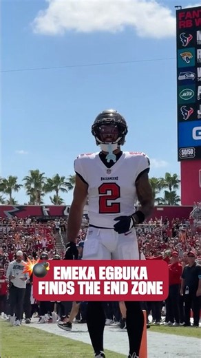 FIRE THE CANNONS 💣💥 📺: #PITvsTB on CBS #emekaegbuka #touchdown #celebration #buccaneers #nfl