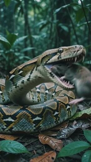 "30 Feet of Silent Terror: The Snake That Hunts Without Poison! 🐍😱"