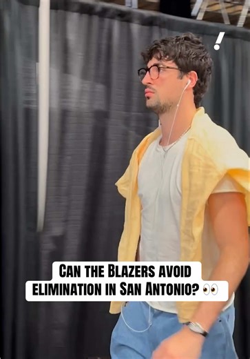 The Trail Blazers gearing up for their Game 5 matchup vs. the Spurs 🍿 #nba #playoffs #blazers #spurs