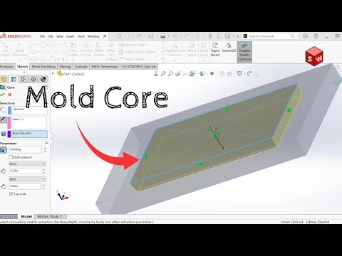 How to Use the Solidworks Mold Core Feature