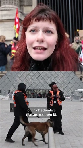 Protesters push through Louvre barricades
