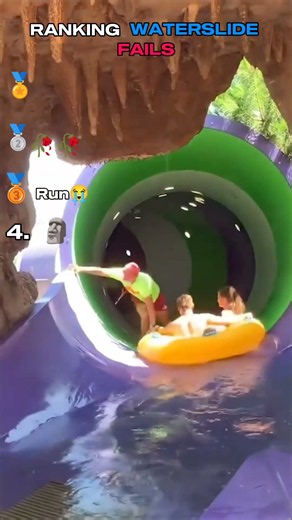 These water slide fails are WILD 💀😂