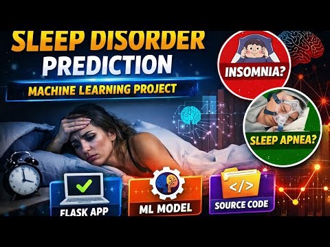 🔥 Sleep Disorder Detection Using Machine Learning 🔥#MachineLearning #Flask #Python #SleepDisorder