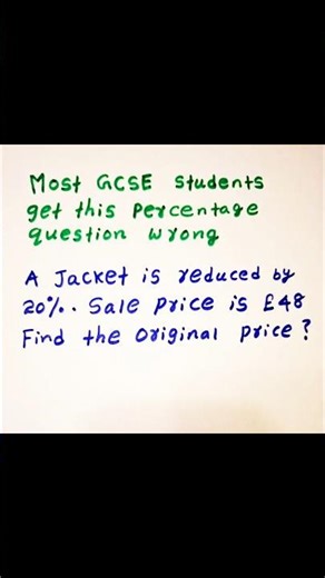 How to solve this percentage problem .gcsc mathematics .grade 10 mathematics