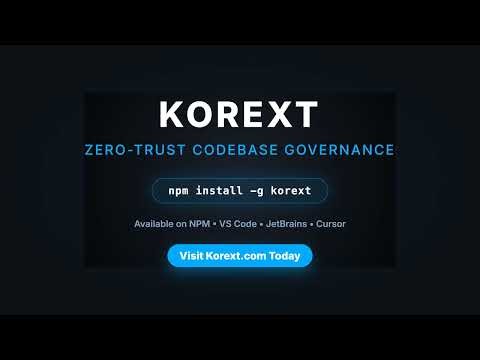 Korext VS Code Demo: Real Time Compliance for AI-Generated Code